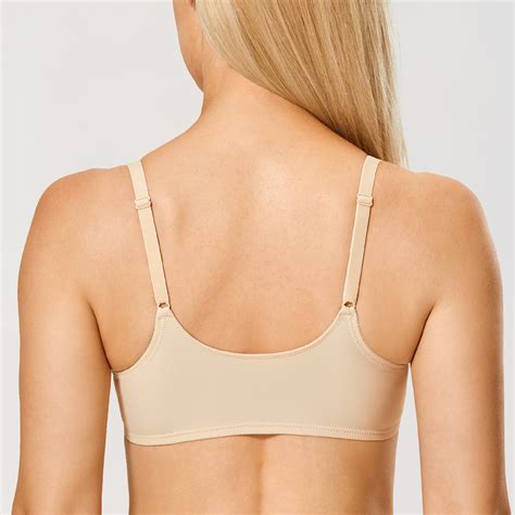 Delimira Women S Front Closure Seamless Full Coverage Underwire Unlined