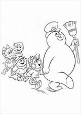 Frosty Snowman Coloring Pages Printable Parade Kids sketch template