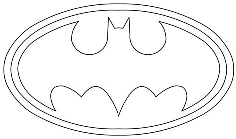 batman symbol coloring