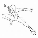 Spider Gwen Spiderman Morales Verse Coloriage Avengers Mask Wanda Raskrasil Imprimé sketch template