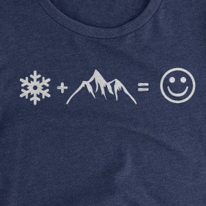 womens snow happy guerrilla tees