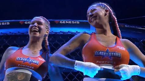 tv viewers were left stunned as giggling pre fight mma fighters flashed