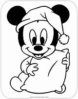 Mickey Coloring Mouse Pages Baby sketch template