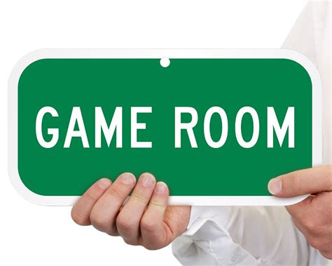 game room signs television room signs