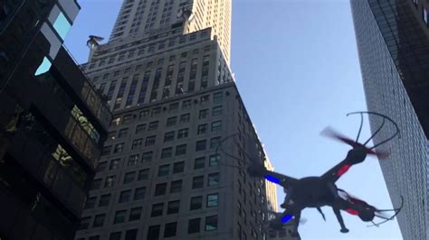 man flies drones  manhattan streets nyc quadcopter  slow mo youtube