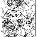 Burlesque Mermaids sketch template