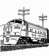 Train Coloring Diesel Engine Railroad Streamlined Color Steam Drawing Print Pages Car Getdrawings Colorluna Luna Old sketch template