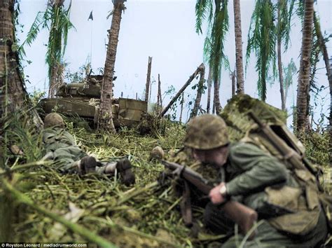 Stunning Colorized Pictures Show The Brutal Pacific War Daily Mail Online