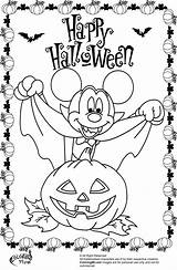 Halloween Coloring Mickey Pages Mouse Minnie Disney Color Sheets Printable Dessin Colouring Vampire Kids Coloriage Imprimer Pumpkin Haloween Colorier Fall sketch template