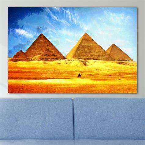 Egypt Pyramids Canvas Large Art Painting Egypt Poster