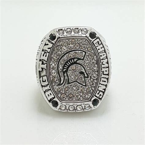 Custom Name For 2015 Michigan State Spartans Big Ten Championship Ring