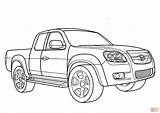 Mazda Coloring Pages Bt 50 Pickup Drawing Printable sketch template