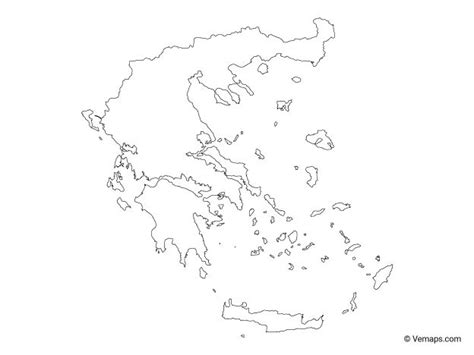 outline map  greece  vector maps greece map map greece tattoo