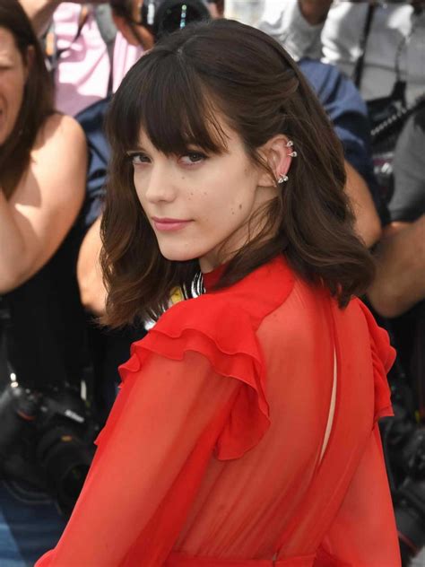 stacy martin at the le redoutable photocall during the 70th annual cannes film festival 05 21