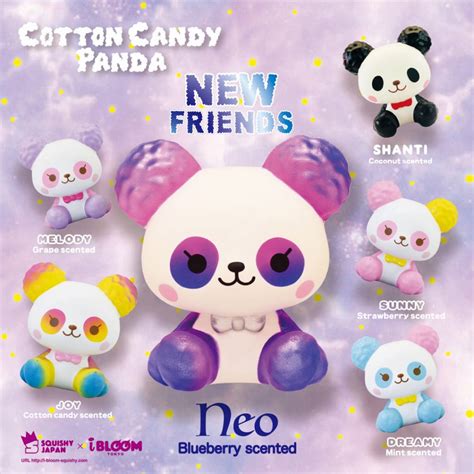 ibloom cotton candy panda neo squishy japan