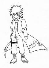 Minato Pages Coloring Naruto Chibi Template Kakashi Obito Mode Hokage sketch template