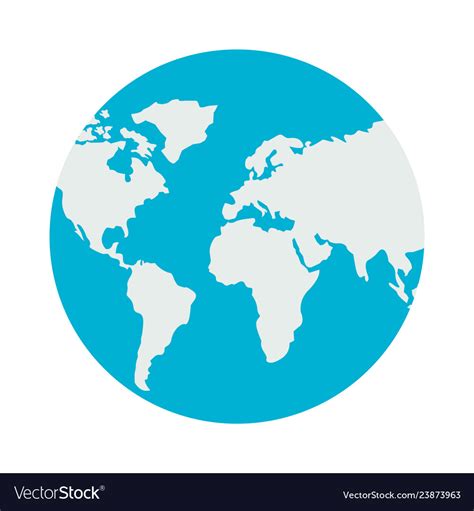 world globe map royalty  vector image vectorstock