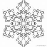Snowflake Coloring Pages Mandala Printable Color Mandalas Winter Circles Transparent Snowflakes Para Version Large Adult Colouring Pintar Eat Adults Colorear sketch template