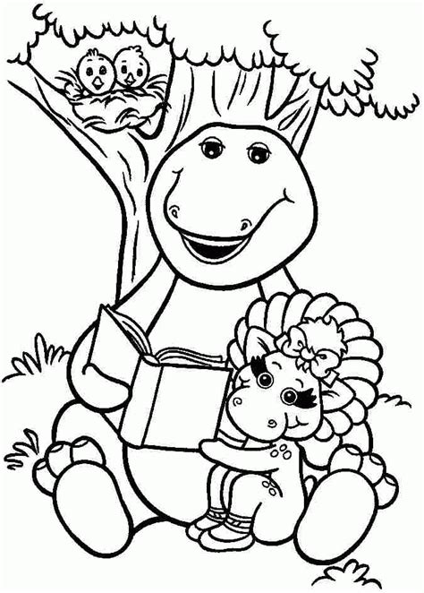 barney  friends coloring pages coloring home