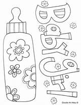 Shower Baby Coloring Pages Kids Printable Color Getcolorings Print sketch template