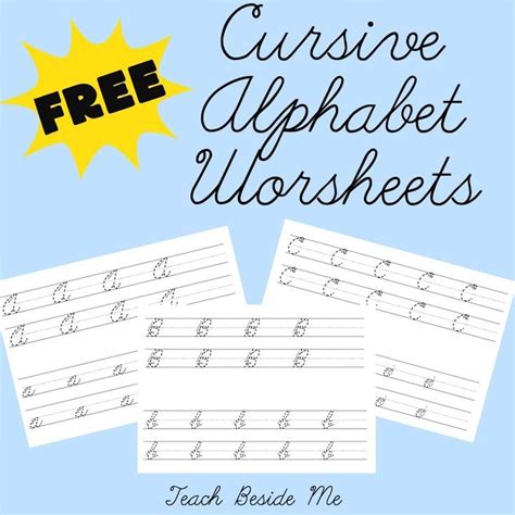 cursive alphabet worksheets teaching cursive teaching cursive