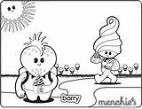 Coloring Menchies Sweet Friends Menchie Sheets Yogurt Frozen Characters Color Fun Their sketch template