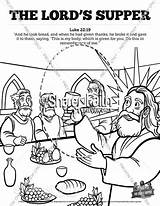 Coloring Sunday School Pages Supper Luke Lords Kids Bible sketch template