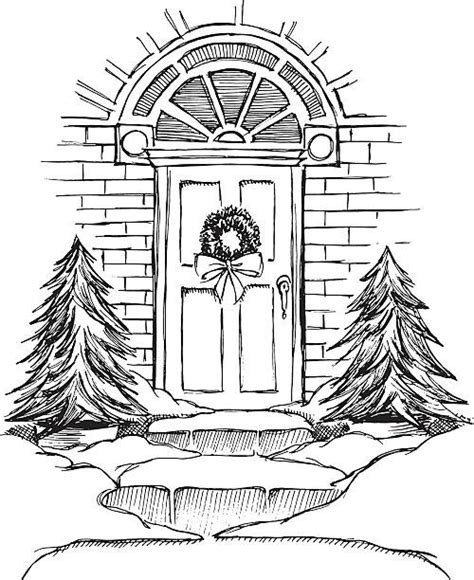 wreath  door illustrations royalty  vector graphics clip art