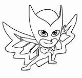 Pj Masks Coloring Owlette Pages Mask Printable Pdf Characters Defeat Enemies Ready Pages2color Getcolorings Spiderman Gas Color Getdrawings Kids sketch template