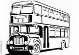 Autobus Autocar Transport Anglais Coloriages Dessiner sketch template