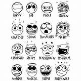 Feelings Feeling Emotions Faces Coloring Pages Chart Feel Today Emotion Do Funny Moods Worksheet Worksheets Board Draw Face Drawings English sketch template
