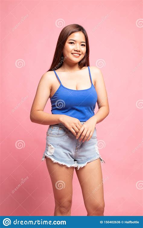 Portret Van Mooie Jonge Aziatische Vrouw Stock Foto Afbeelding