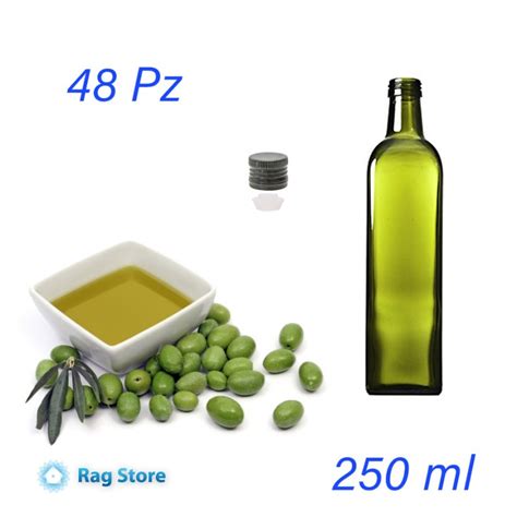 pz bottiglie  olio quadrata marasca da  ml  cl colore uvag
