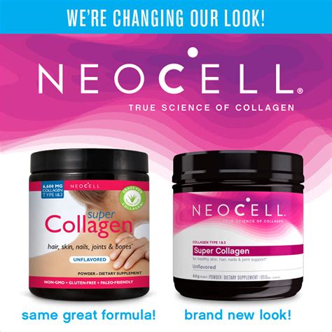 neocell super collagen powder mg collagen types   unflavored  ounces packaging