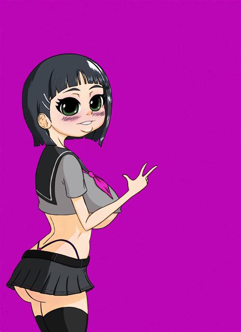 Rule 34 Black Hair Blush Bob Cut Embarrassed Eyeshadow