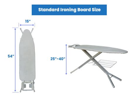 ironing board sizes dimensions guide