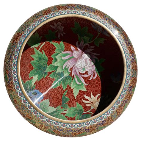 Large Chinese Bowl Of Porcelain At 1stdibs