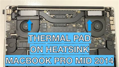 testing thermal pad  macbook pro mid  heatsink youtube