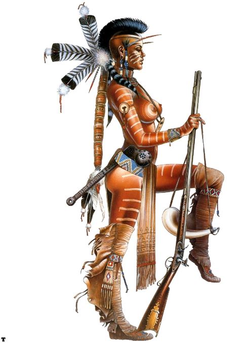 rule 34 ass breasts female gun native native american nipples solo