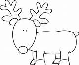 Reindeer Coloring Christmas Pages Clipart Preschoolers Rudolph Clip Easy Kids Xmas Colors Sheets Preschool Simple Holiday Winter Santa Printables Colouring sketch template