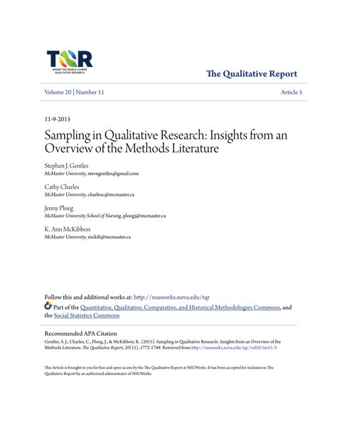 sampling  qualitative research insights   overview