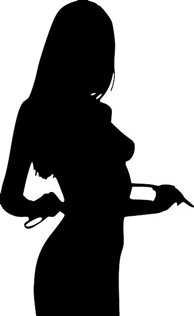 silhouette human woman free vector graphic on pixabay