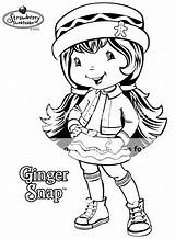 Coloring Ginger Snap Pages Strawberry Shortcake Moshi Monster Template Gingersnap sketch template