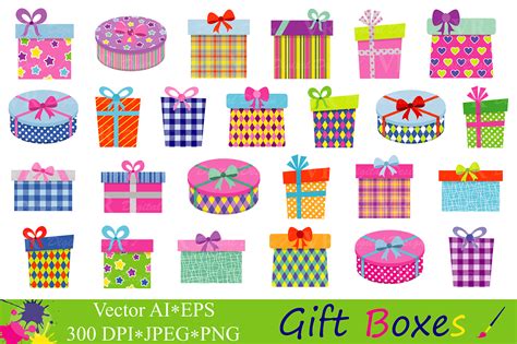 T Boxes Clipart Birthday Party Presents Clip Art