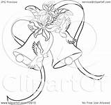 Wedding Bells Doves Outline Clipart Bell Drawing Illustration Lilies Royalty Rf Pams Getdrawings sketch template
