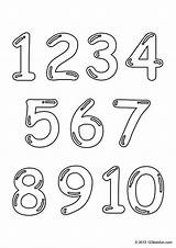 Numbers Number Coloring Printable Color 123 Pages Kids Colour Preschool Worksheets Colouring Learn Book Fun Pdf Sheets Kindergarten Board Apps sketch template
