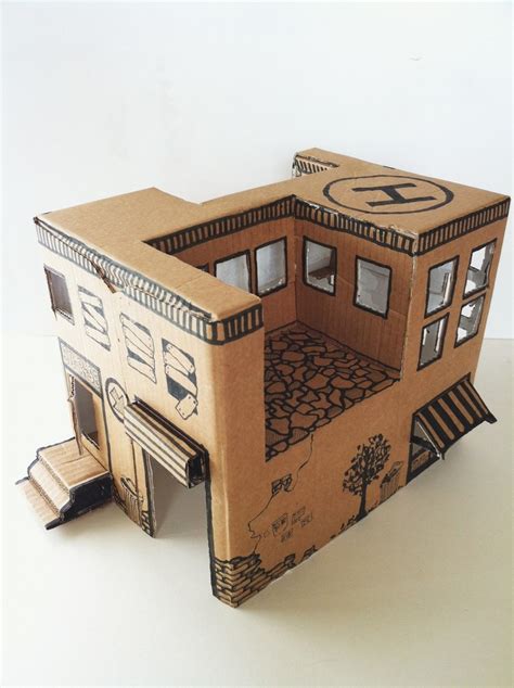 instruction  mom     simple toy house   cardboard