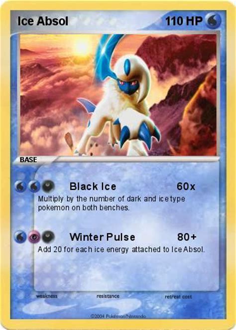 Pokémon Ice Absol Black Ice 60x My Pokemon Card