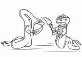 Ninjago Snakes Pythor Fights sketch template