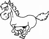 Coloring Horse Galloping Wecoloringpage Pages sketch template